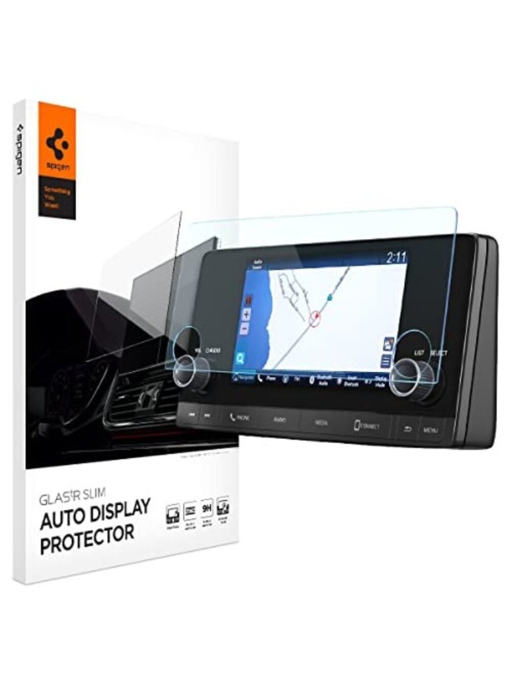 Spigen Tempered Glass Screen Protector [GlasTR Slim] Designed for Honda Civic (2